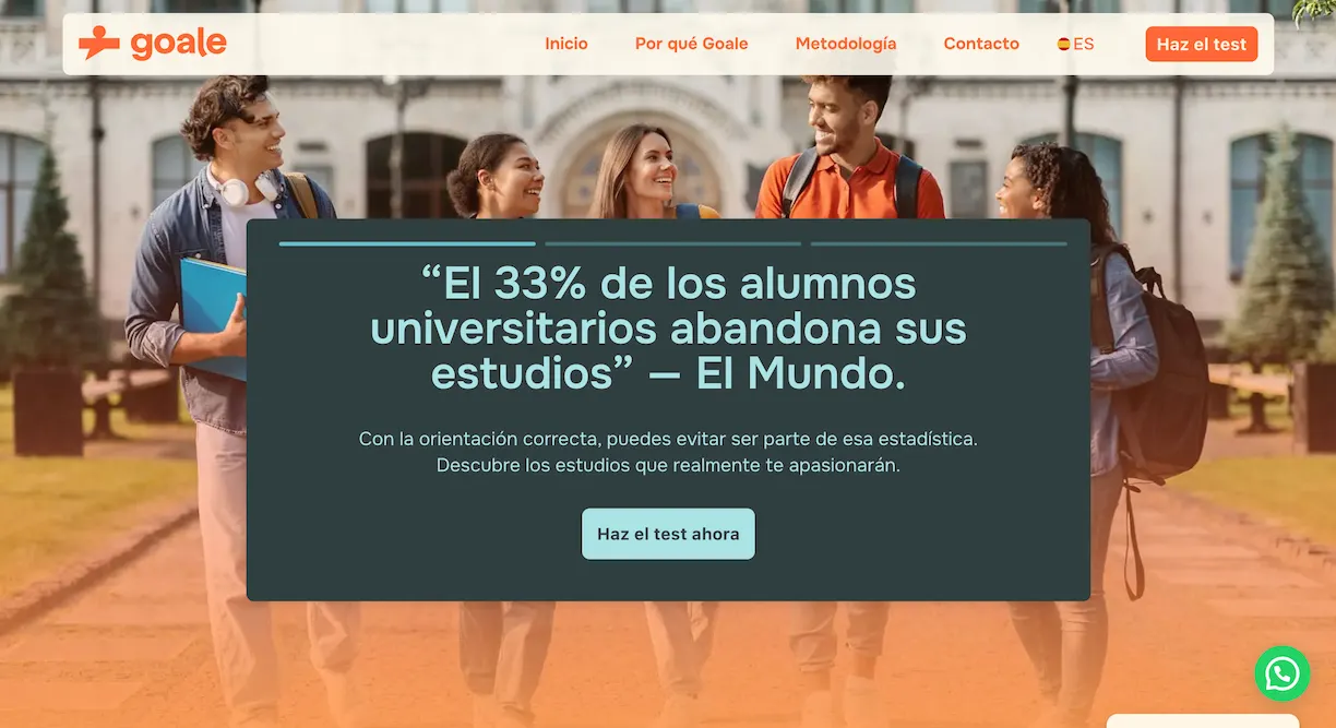 Imagen de portada de la web goaletest.com